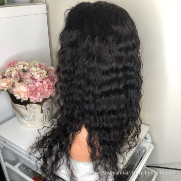 Cheap Yeswigs Water Wave Raw Brazilian Virgin Human Hair Lace Frontlal Wig Vendor Hd Full Transparent Lace Front Wig Human Hair